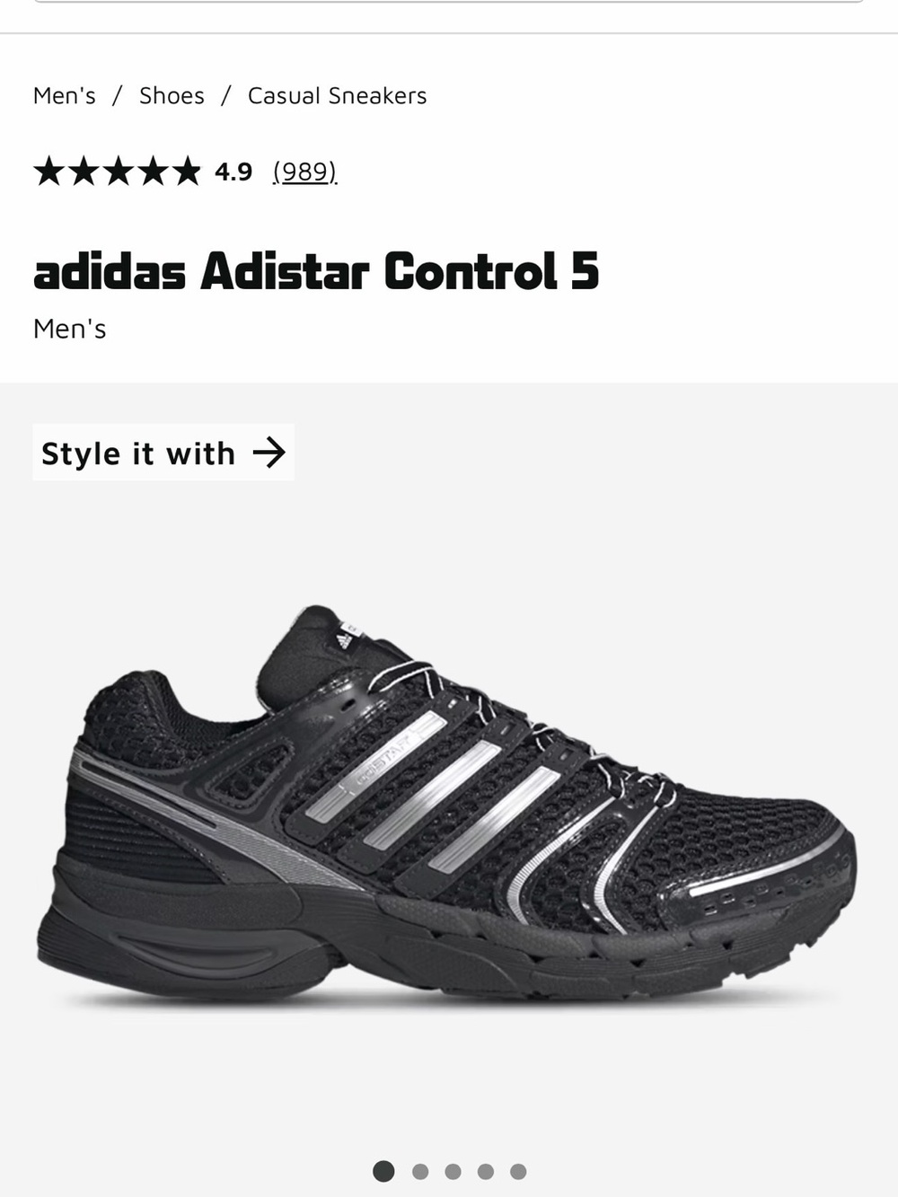 NEW IN BOX adidas Response CL Men's Black Athletic Shoes US 11 NWT